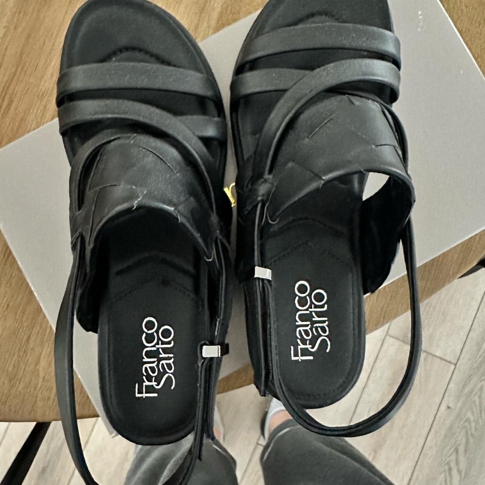 Franco Sarto Black Sandals